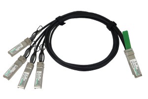 40GbE QSFP+ to 4 x SFP+ twinax copper DAC breakout cable, 5M