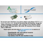 Solarflare Flareon Ultra SFN7322F Dual-Port 10GbE PCIe 3.0 PTP Server I/O Adapter with Hardware Time Stamping