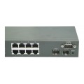 MetroBlazer MB1210S+ managed gigabit switch, 8 x 1G RJ45 ports, 2 x 1G SFP slots 