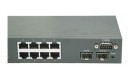 MetroBlazer MB1210S+ managed gigabit switch, 8 x 1G RJ45 ports, 2 x 1G SFP slots 