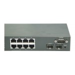 Promotion : MetroBlazer MB1210S+ Managed Gigabit switch, 8 x 1G RJ45 ports, 2 x 1G SFP slots, FREE Transceiver