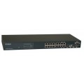 MetroBlazer MB1216S managed gigabit switch, 12 x 1G RJ45 ports + 4 x 1G SFP/RJ45 shared slots