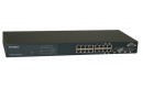 MetroBlazer MB1216S managed gigabit switch, 12 x 1G RJ45 ports + 4 x 1G SFP/RJ45 shared slots